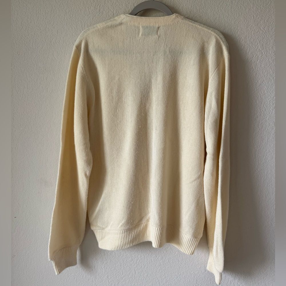 Vtg Casual Ralationships by Revere Cardigan 100%‎ Orlon Acrylic Sz L Grandpa - Picture 5 of 8